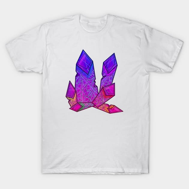 Rainbow Crystals T-Shirt by ShinyBat